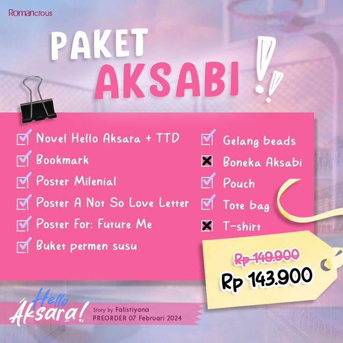 Gambar Pre Order Buku Novel - Hello, Aksara! - Falistiyana - Romancious - Bum dari Bumi Fiksi Makassar Kota Makassar 3 Tokopedia