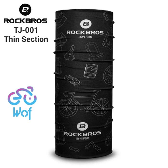 Gambar ROCKBROS TJ-001 Masker Scarf Sepeda Motor Bicycle Face Mask Bandana dari Wof Wheel of Fortune Official Kab. Tangerang Tokopedia