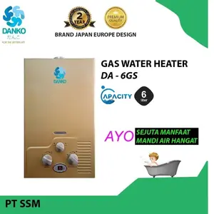 Gas Water Heater Danko Type DA-6GS 6 Liter