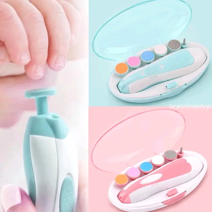 Gunting Kuku Bayi Elektrik Nail Trimmer Set Kikir Kuku Pengikir Kuku