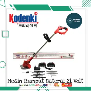 KODENKI CLM120 Mesin Potong Rumput 21V Cordless Baterai Trimmer Grass