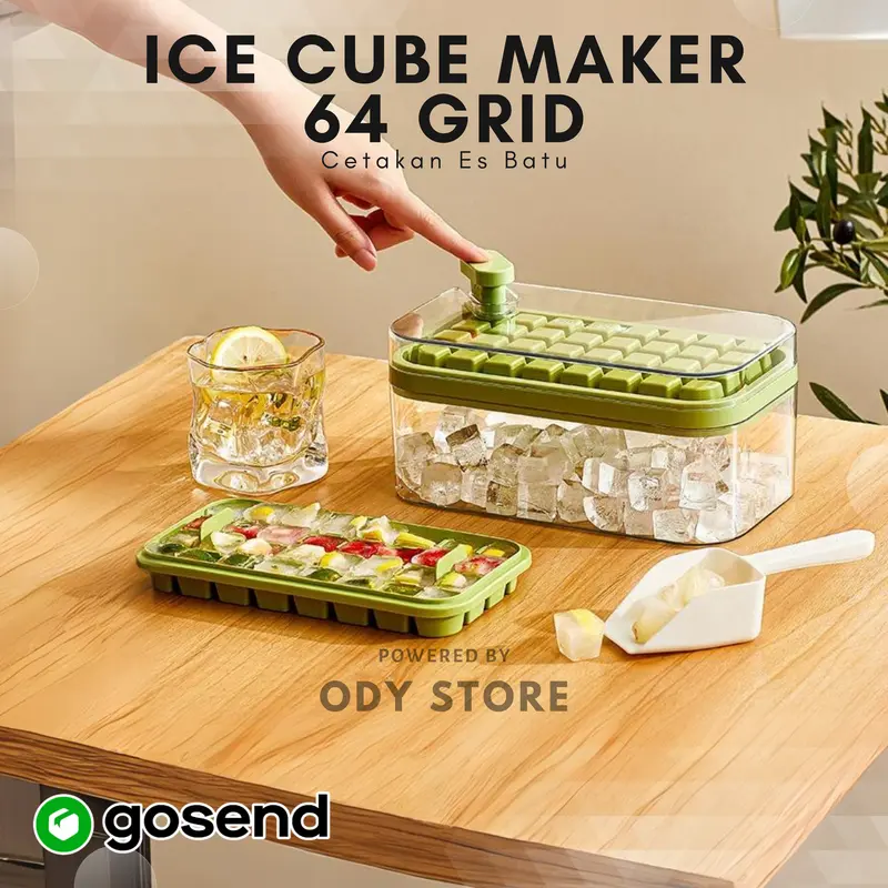 PENCETAK ES BATU KOTAK CUBE ICE MAKER CETAKAN SILICONE BPA FREE UNIK 0