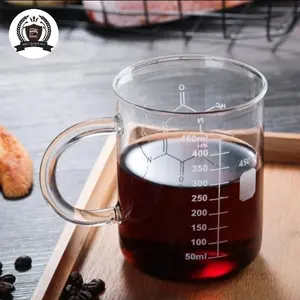 Gelas Ukur Kopi Kaca Premium 450ml