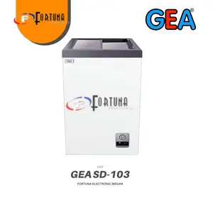 GEA SLIDING FLAT GLASS FREEZER SD103 / SD 103 -103 LITER MEDAN