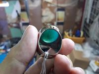 Gambar Batu Bacan Gulau Green BC071 HQ Body Glossy Kristal Ajib Ikatan Perak dari CNC phoneshop Kota Administrasi Jakarta Pusat 5 Tokopedia