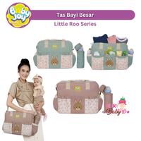 Gambar Baby Joy Tas Bayi Besar + Tempat Botol Susu Baby Diaper Bag Backpack - Roo Green dari Berry Baby Kota Bandung 4 Tokopedia