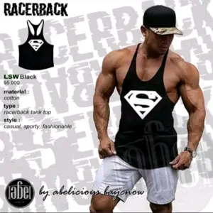 Singlet Tali Kecil Pria Singlet Stringer Olahraga Gym Outdoor Sport