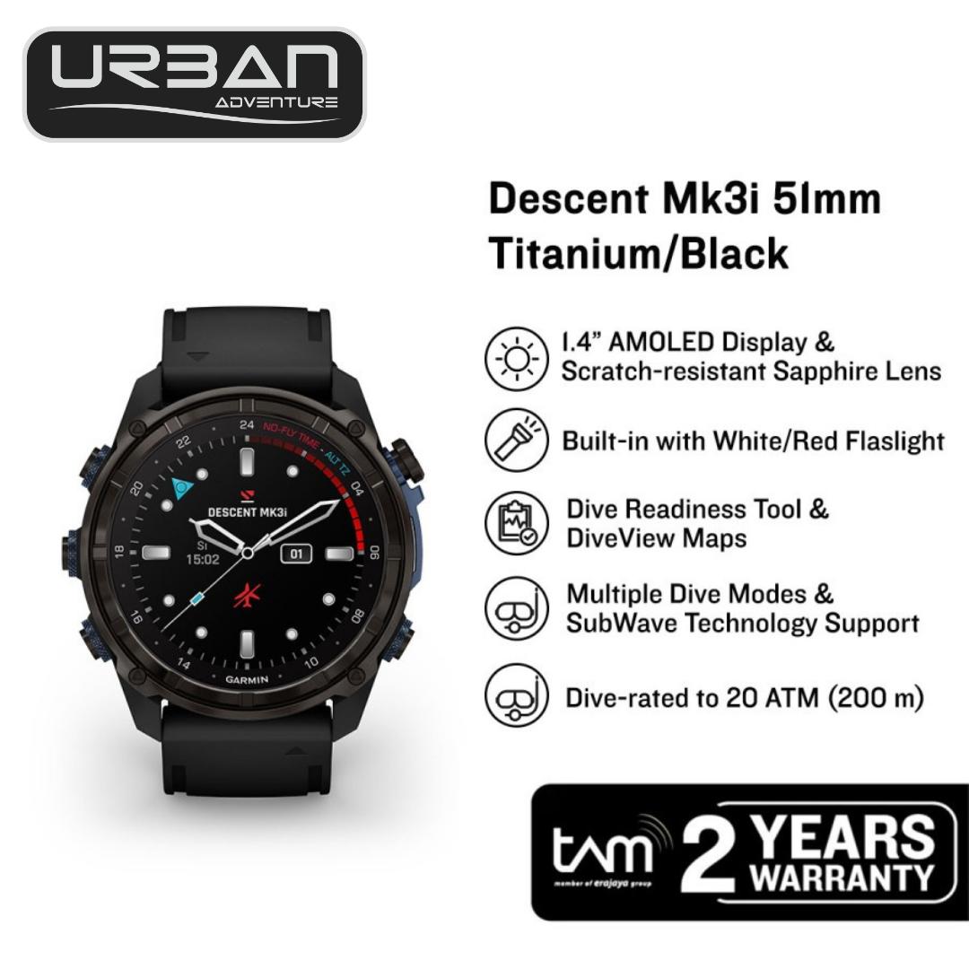 Garmin Descent Mk3i – 51 mm Carbon Gray DLC Titanium