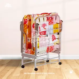 KHUSUS SURABAYA, FREE ONGKIR / Kasur Ranjang Lipat Besi / Folding Bed