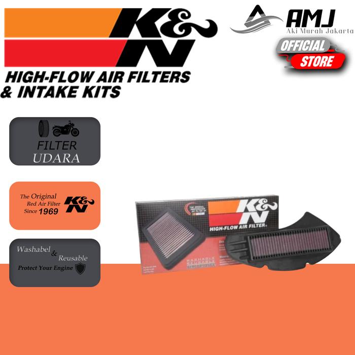 Gambar K&N Filter Udara Yamaha Nmax 155 / GPD Original - YA-1215 dari Aki Murah Jakarta Kota Tangerang Selatan Tokopedia