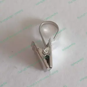 Klip gantungan Tirai kamar mandi stainless steel serbaguna mudah
