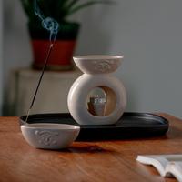 Gambar Oil Burner / Tungku Aroma Terapi Jenggala Uwi 13 x 6,5 17 cm Krem dari Jenggala Keramik Bali Kab. Badung 3 Tokopedia