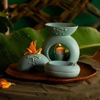Gambar Oil Burner / Tungku Aroma Terapi Jenggala Uwi 13 x 6,5 17 cm Toska dari Jenggala Keramik Bali Kab. Badung 3 Tokopedia