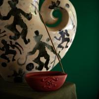 Gambar Incense Holder / Tempat Dupa Jenggala Uwi 13 x 8 x 4,5 Merah dari Jenggala Keramik Bali Kab. Badung 4 Tokopedia