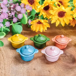 MINIATUR 1:12 MANGKOK TUTUP (2.3 x 3 x 1.2 cm) BOWL SUP NENDOROID SHF