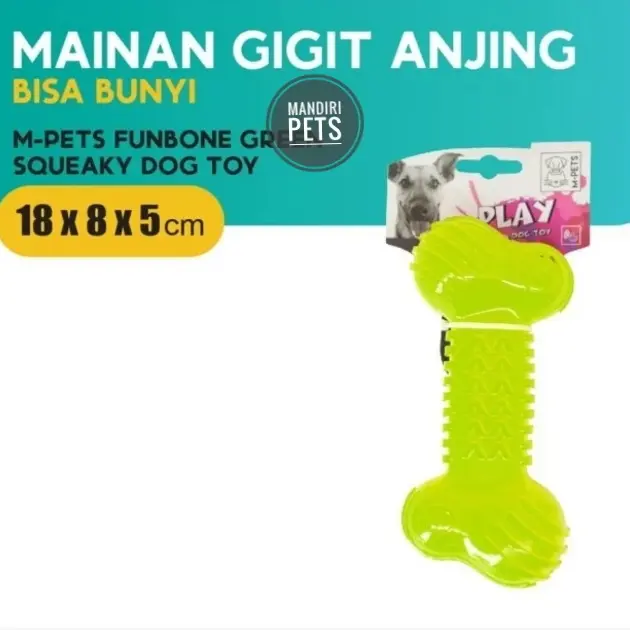M-Pets Funbone Squeaky Dog Toy - Mainan Anjing Bunyi 2
