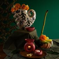 Gambar Incense Holder / Tempat Dupa Jenggala Uwi 13 x 8 x 4,5 Merah dari Jenggala Keramik Bali Kab. Badung 3 Tokopedia