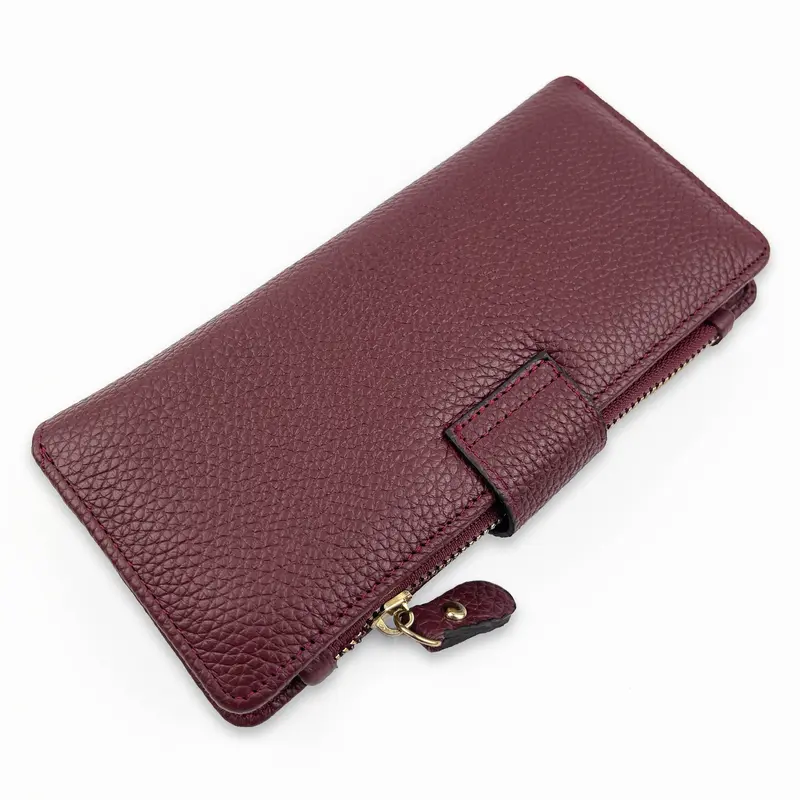 Dompet Kulit Wanita Model Resleting Bahan Kulit Sapi Asli Garut Z-040 4