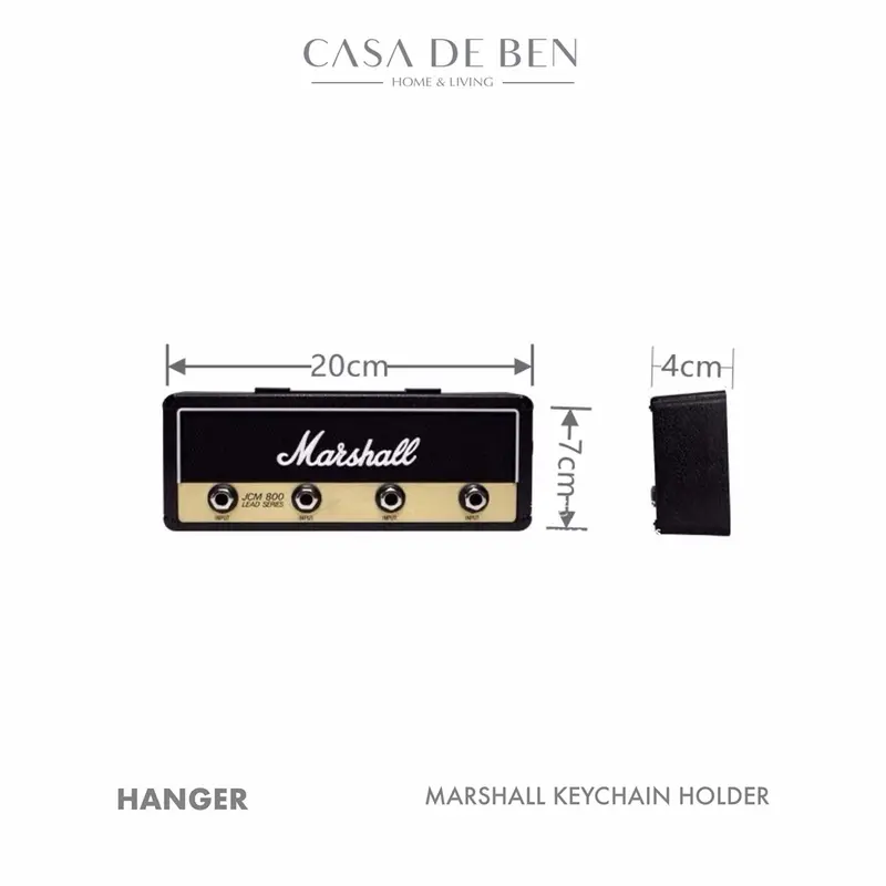 Marshall Keychain Holder / Key Hanger Gantungan Kunci Wall Mounting 3