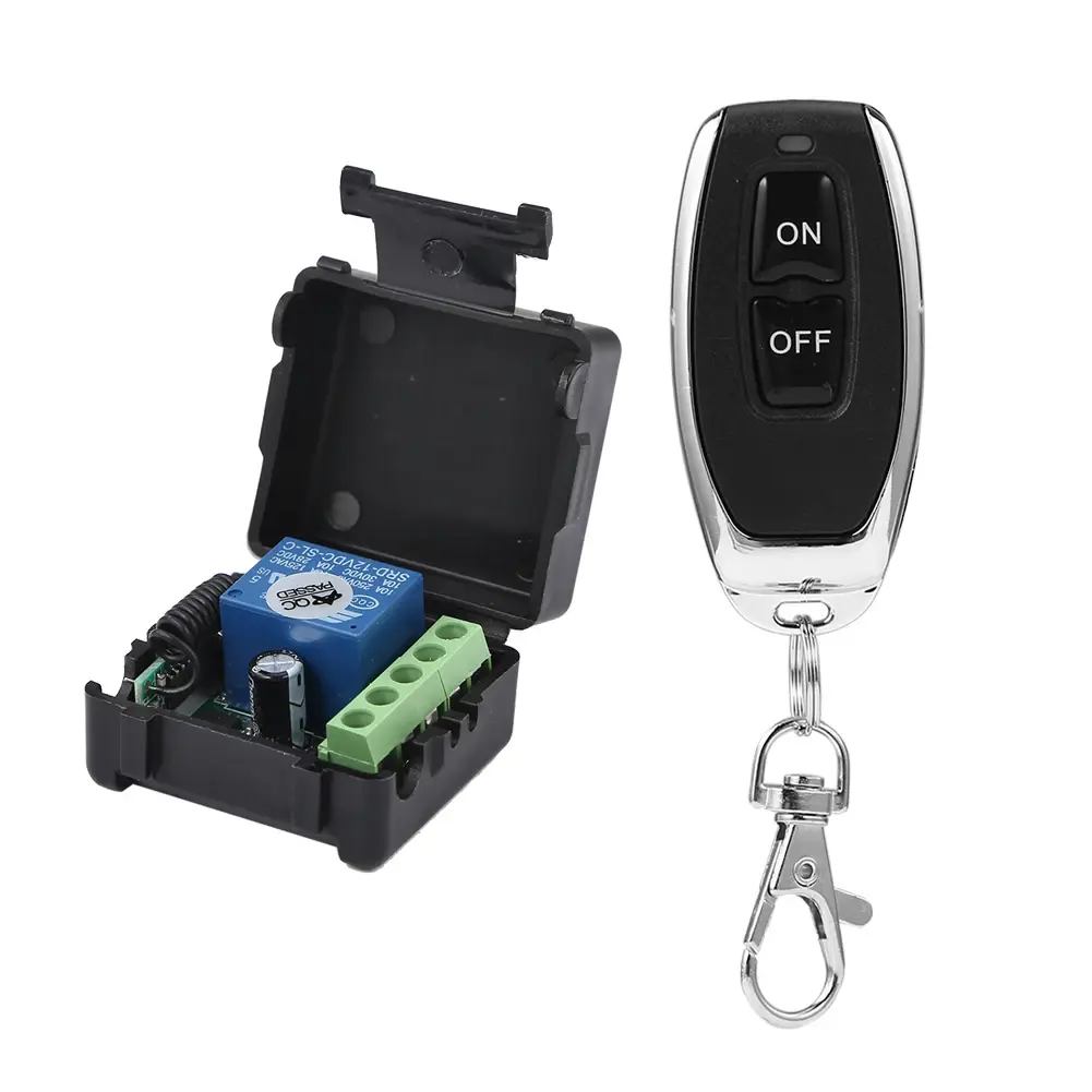 12V Wireless Relay Switch 1CH + Wireless RF Remote Control On Off