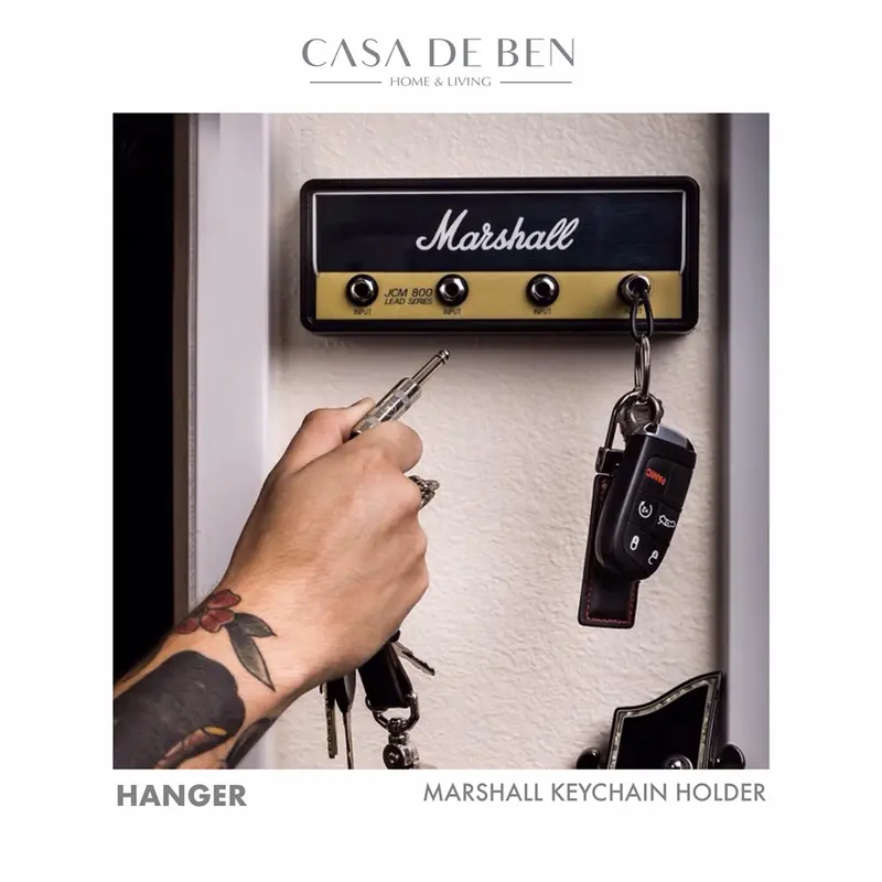 Marshall Keychain Holder / Key Hanger Gantungan Kunci Wall Mounting 0