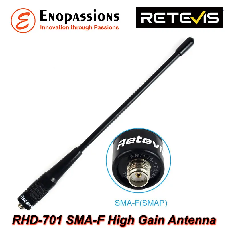 Retevis RHD-701 SMA-F VHF/UHF High Gain Antenna 20 Watt Untuk Radio HT 2