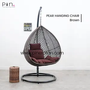 Ayunan Gantung Pine Rotan Sintetis/Hanging Chair - Pear Hanging Chair