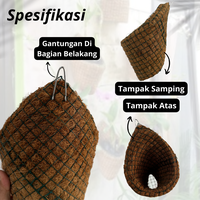 Gambar Pot Dinding Kerucut - Pot Serabut Kelapa Tempel Tanaman Anggrek Dll dari workplant official Kota Surabaya 4 Tokopedia