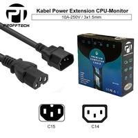 Gambar Proff Tech Kabel Power CPU-Monitor C14-C15 5 Meter Garansi 2 Tahun Universal Coaxial 1.5mm Full Tembaga 250V 10A - Computer - 2 Meter dari ProffTech Indonesia Kota Administrasi Jakarta Pusat 3 Tokopedia