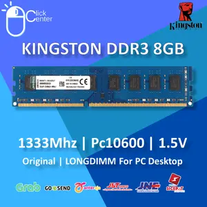 RAM KINGSTON LONGDIMM DDR3 8GB PC 10600 / 1333 Mhz MEMORY PC NEW DDR 3
