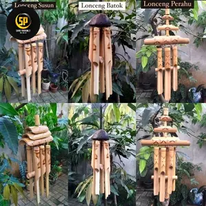 KLUNTUNG ANGIN BAMBU / KLONTONG BAMBU / LONCENG BAMBU SUSUN dan BATOK