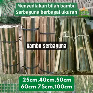 Plant Stake Bambu Bilah Raut Tua Kokoh  Tiang Penyangga Tanaman Rambat Pagar Serbaguna