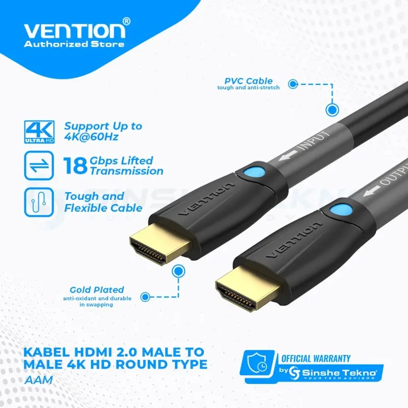 Vention AAM Kabel HDMI 5M 10M 15M (100% Work) For Structure Cabling 1