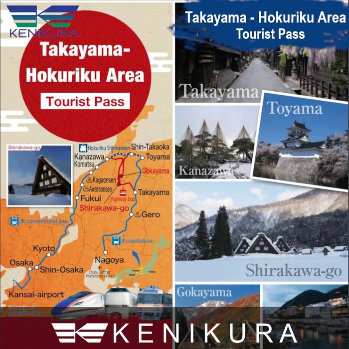 Gambar 5 days Takayama Hokuriku Area Tourist Pass, Adult, tiket Japan Rail JR dari Kenikura Tour Kota Tangerang Selatan Tokopedia