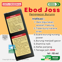 Gambar Vitamin Burung EBOD JOSS Gacor Nafas Panjang Power Stamina Joss dari Seputar Burung Indonesia Kab. Sukoharjo 5 Tokopedia