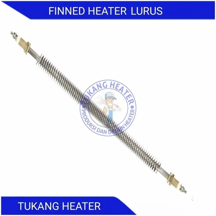 Finned Heater Lurus Ø pipa 11 mm x 555 mm x 380 V x 500 - 1000 W