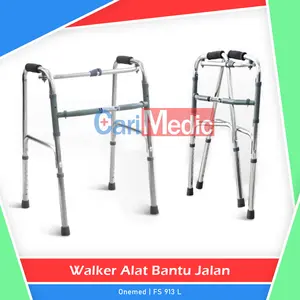 Walker Tanpa Roda | Alat Bantu Jalan Tongkat Lansia Lipat