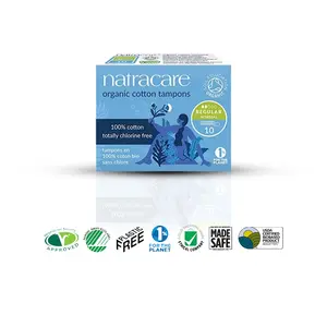 natracare Digital Cotton Tampons Regular 10pcs