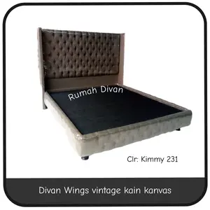 DIVAN CUSTOM WINGS VINTAGE uk.160x200 KAIN KANVAS