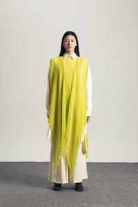 Gambar IKYK Spring Summer 2024 Maovese Pleated Vest - Lime Green dari IKYK2011 Kota Administrasi Jakarta Selatan 3 Tokopedia