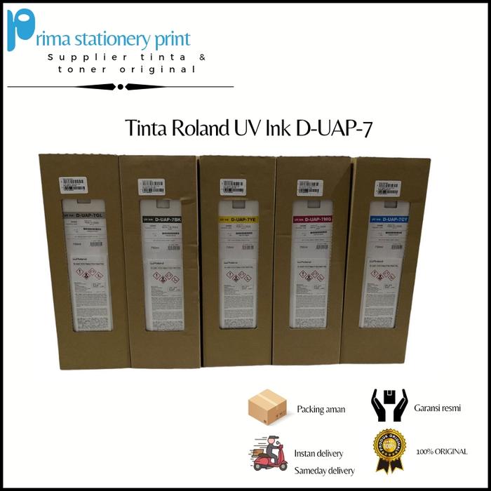 Jual Tinta Roland UV Ink D-UAP-7 750ML Original - D UAP 7WH - Jakarta ...