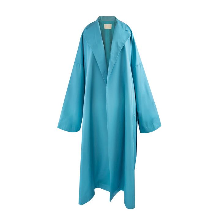 Gambar IKYK Spring Summer 2024 Cilian Oversized Long Outer - Capri Blue dari IKYK2011 Kota Administrasi Jakarta Selatan Tokopedia