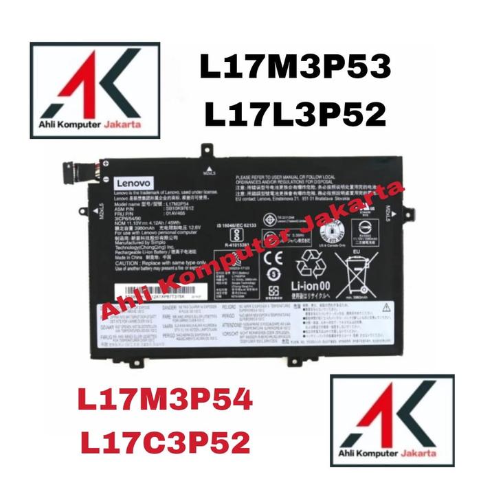 Batería 01AV463 para Laptops Lenovo® Thinkpad L480 L490 L580 L590 L17l – Electronics