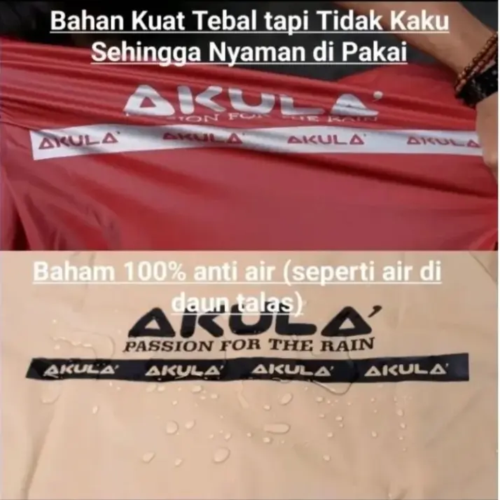 JAS HUJAN SETELAN DEWASA PRIA WANITA ANTI REMBES TERBAIK BY AKULA 7