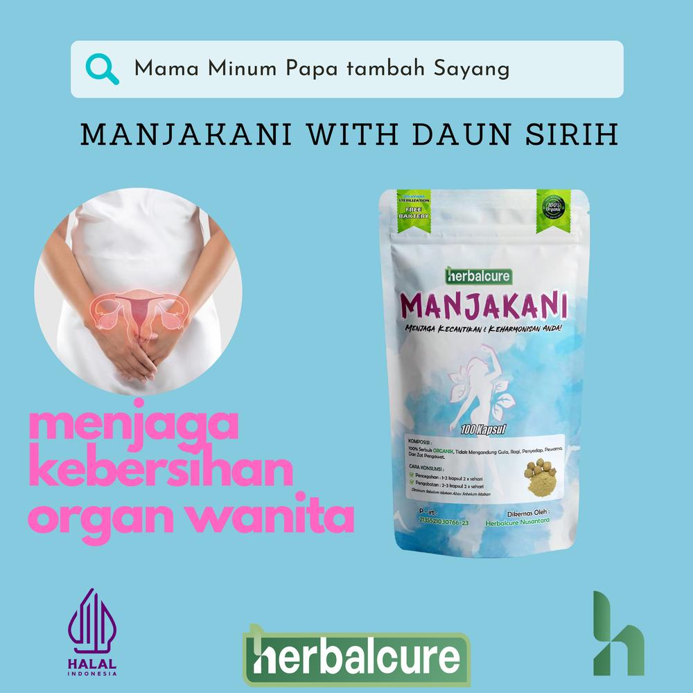 Manjakani Herbalcure Keputihan & Melancarkan Menstruasi 100Kapsul