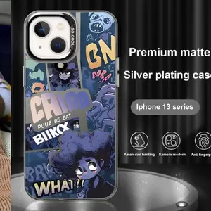 Casing Keras Matte Premium untuk iPhone 7/8/X/XR/11/12/13 dengan Desain Aesthetic Caira Girl - Ponsel Case