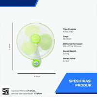 Gambar MIYAKO Kipas Angin Dinding/Wall Fan/Kipas Angin Tembok 16 inch (16") KAW-1662 - KAW 1662 GB dari Setia Mandiri Elektronik Kota Bekasi 4 Tokopedia