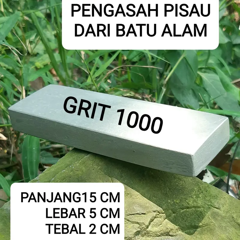 BATU ASAH ASLI ALAM GRIT 1000 KASAR 15x5x2 0