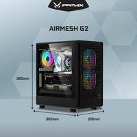 Gambar FPMAX AirMesh G2- Tempered Glass Compact Mini m-ATX Computer Case - Black dari Duta Mandiri Infokom Kota Administrasi Jakarta Pusat 2 Tokopedia