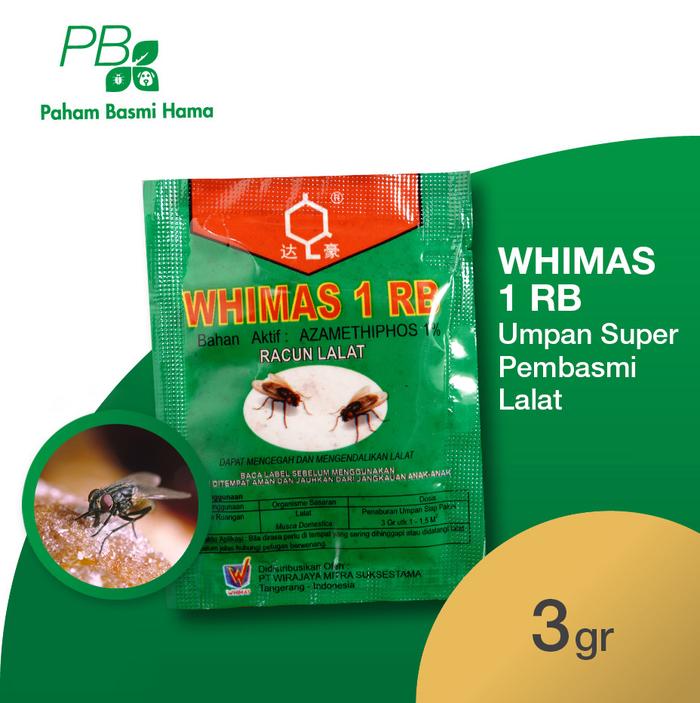 Gambar Whimas 1 RB - Umpan Pembasmi Lalat - Anti Lalat - Basmi Lalat - Aman - 3 Gr dari Paham Basmi Hama - Jakarta Kota Administrasi Jakarta Selatan Tokopedia